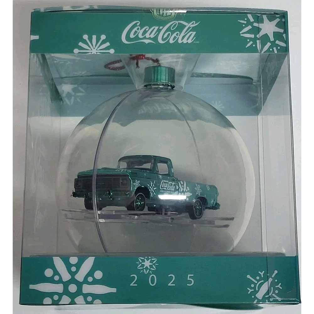 2025 M2 Machines Christmas Ornament Chase - Coca-Cola 1969 Ford F-100 Ranger‎